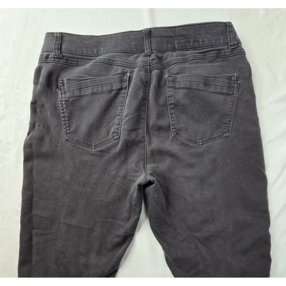 Democracy Pants Women 12 Gray Zipper Pockets 